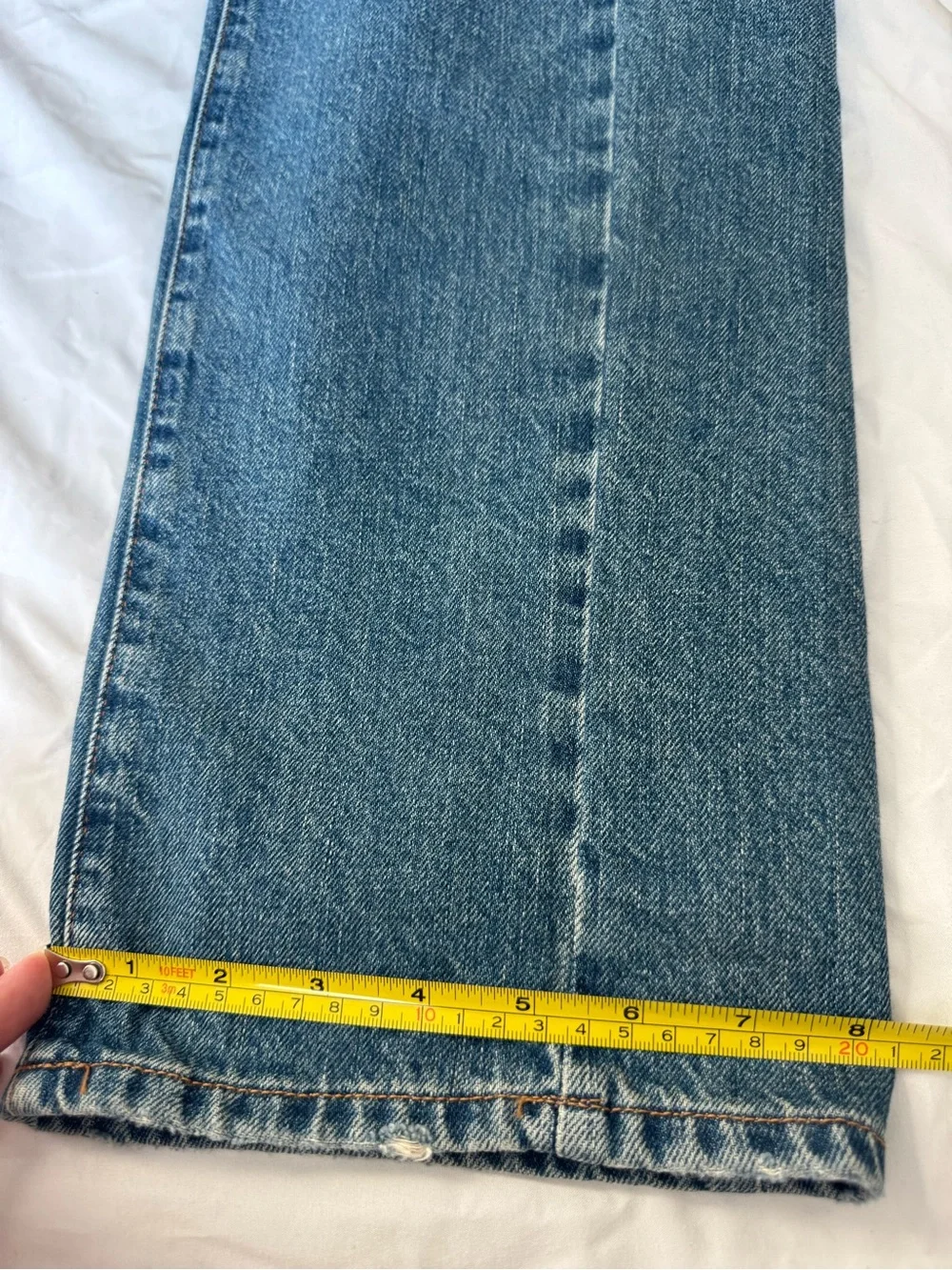 MADEWELL pieced barrel-leg Jean size 25Tall